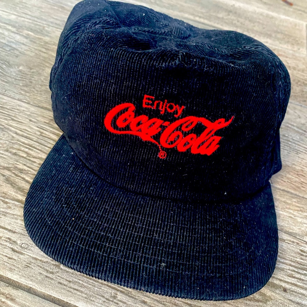 Vintage corduroy Coca-Cola snapback hat